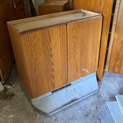 Wood Upper kitchen cabinets 