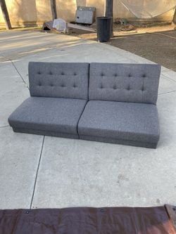 DHP Paris Grey Tufted Futon