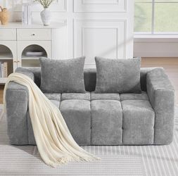 NEW 72” Gray Cloud Loveseat Sofa – $150