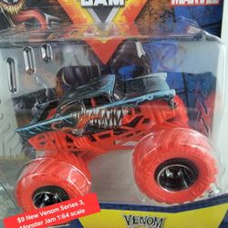 $9 New, Monster Jam, Venom, Marvel Series 3, 1:64 Scale