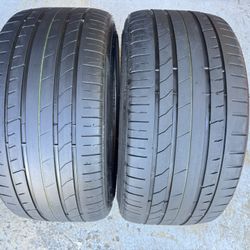 Two Tires 315/35/20 Accelera Iota With 60% Left Good Deal Pair Install 