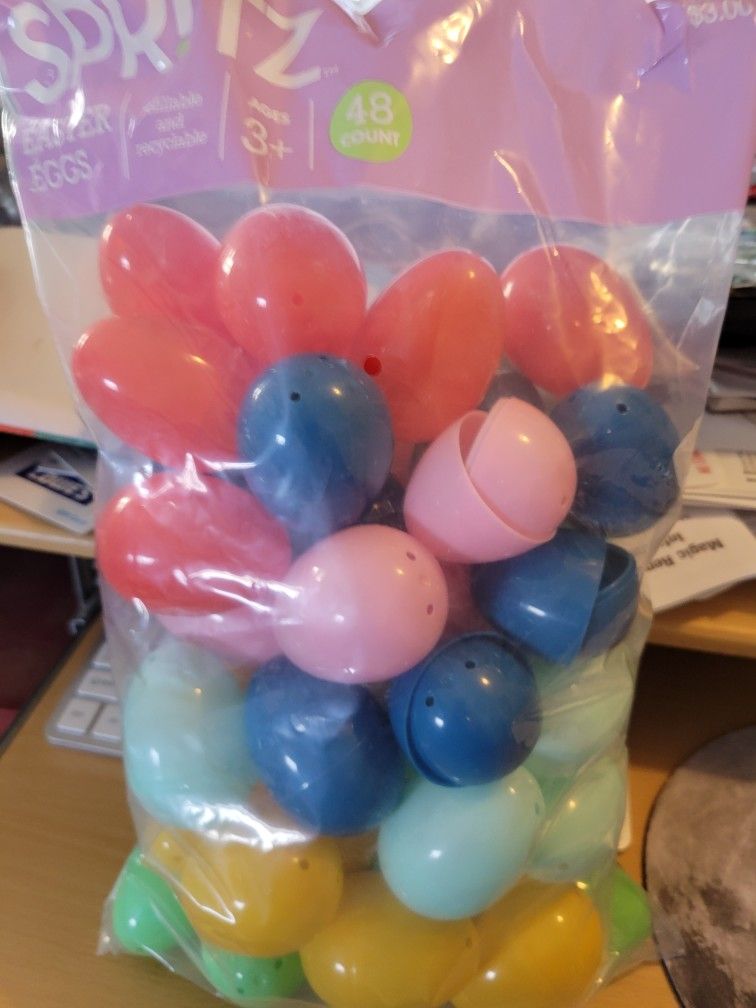 Spritz 48 Count Refillable Easter Eggs And 2 Easter Egg Decorating Kits