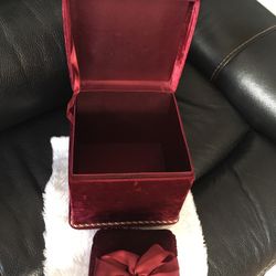 Dark Red Velvet Boxes