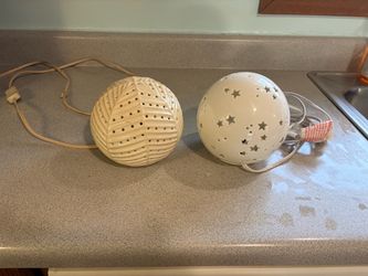 FREE - 6 Ceramic Ball Table lamps