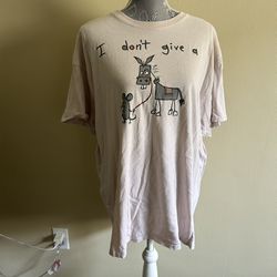 “I Don’t Give A Rat’s Ass” Tshirt Men’s Unisex Size XL 