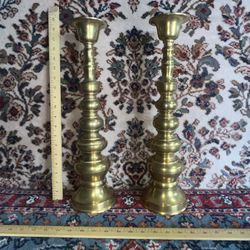 Solid Brass Vintage Candle Sticks 