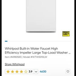 Whirlpool Large Top-Load Washer