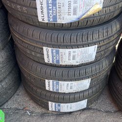 215/55/17 Kumho Tires 