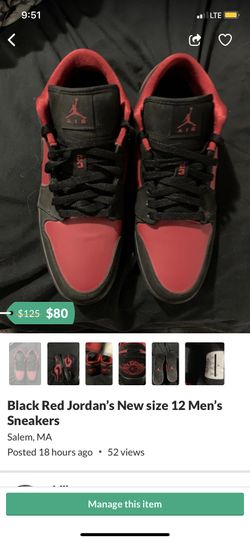 4 Brand NEW pairs of Jordan’s Sneakers Kicks Air black red blue white Jordan Size 12 Men’s