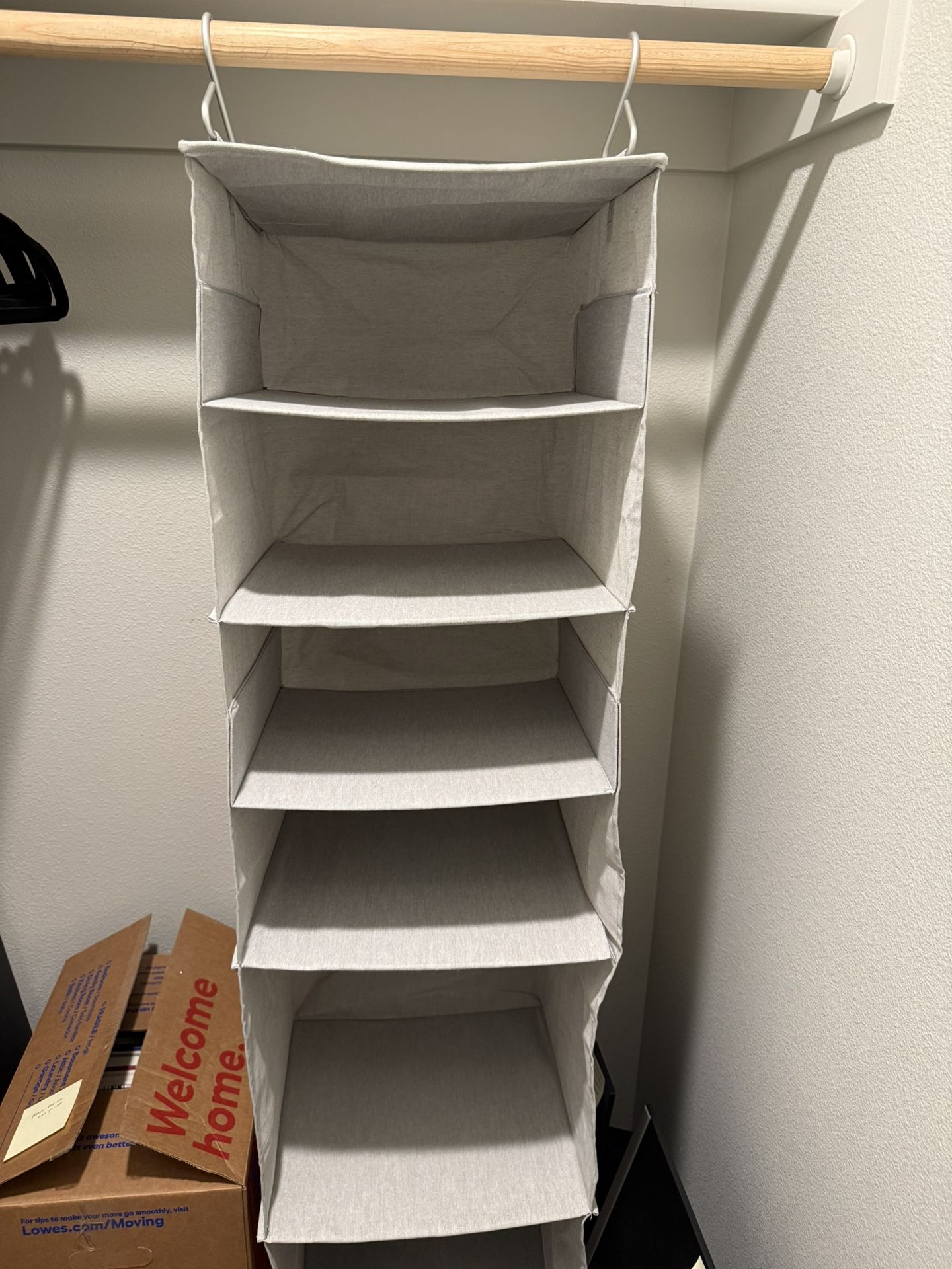 Closet Hanging Shelf- Clothes Organizer Space Saver