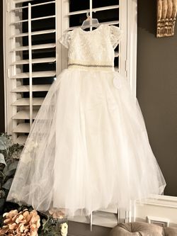 Dress Wedding Girls Miniature Bride 