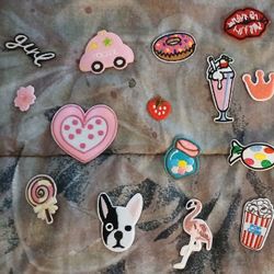 "Girlie" Iron On Appliques/Patches