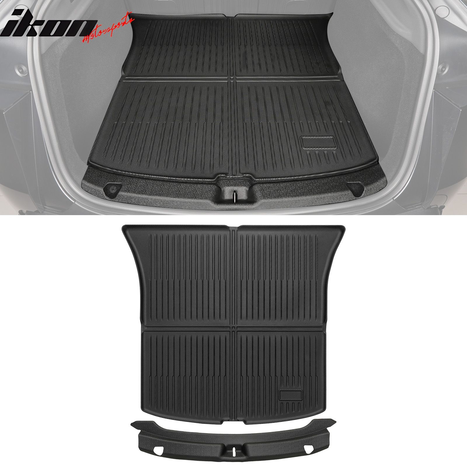 Fits 2026 Tesla Model Y Juniper 5 Seat TPE Rear Bumper Protector + Cargo Trunk Mat
