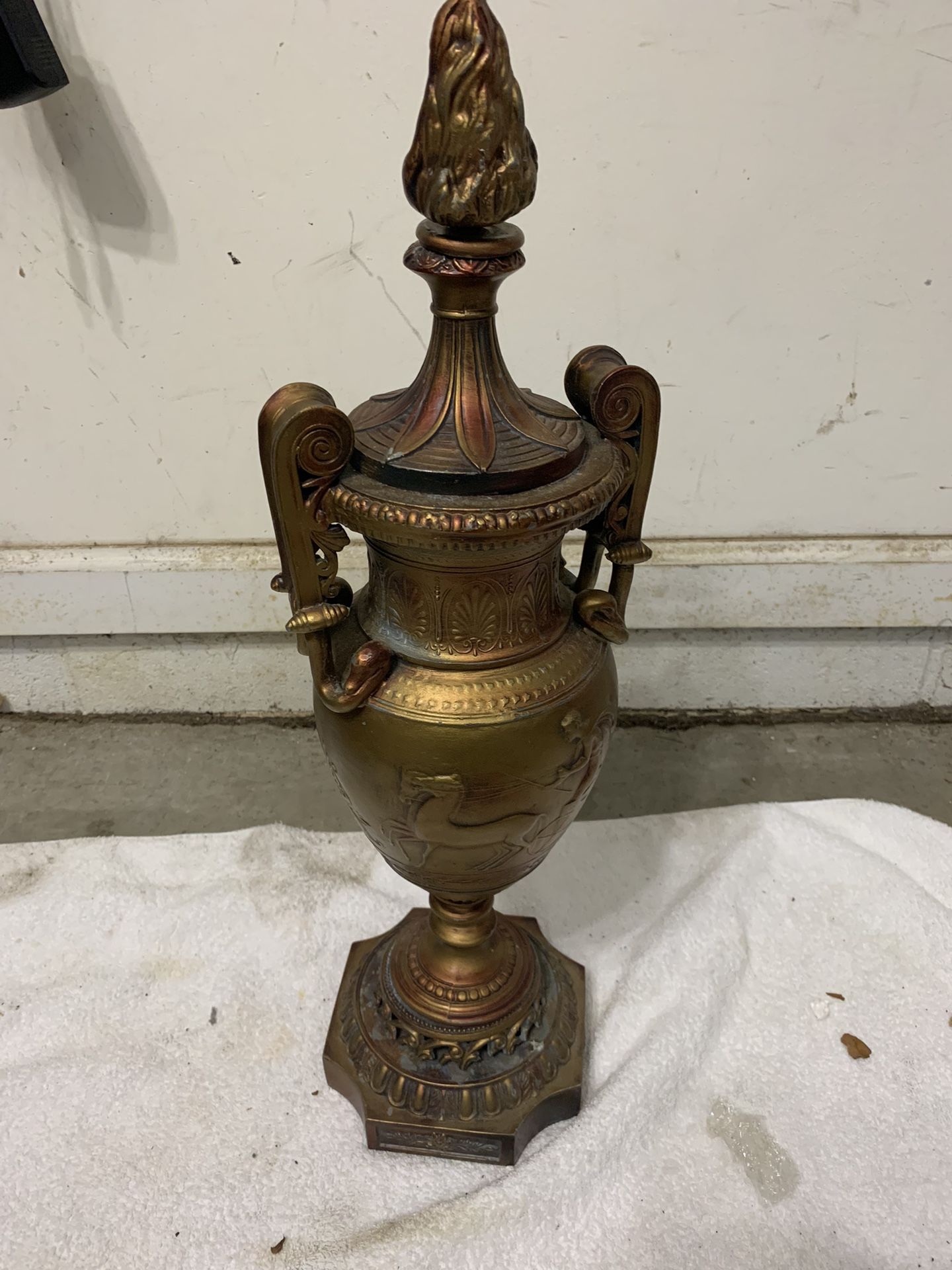 20" Copper Statue Antique Crafts Collection Of Fine Home Accessories It good condition and and beautiful antique collection