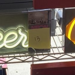Neon Bar Signs : Cheers And Bar 10.00 Each 