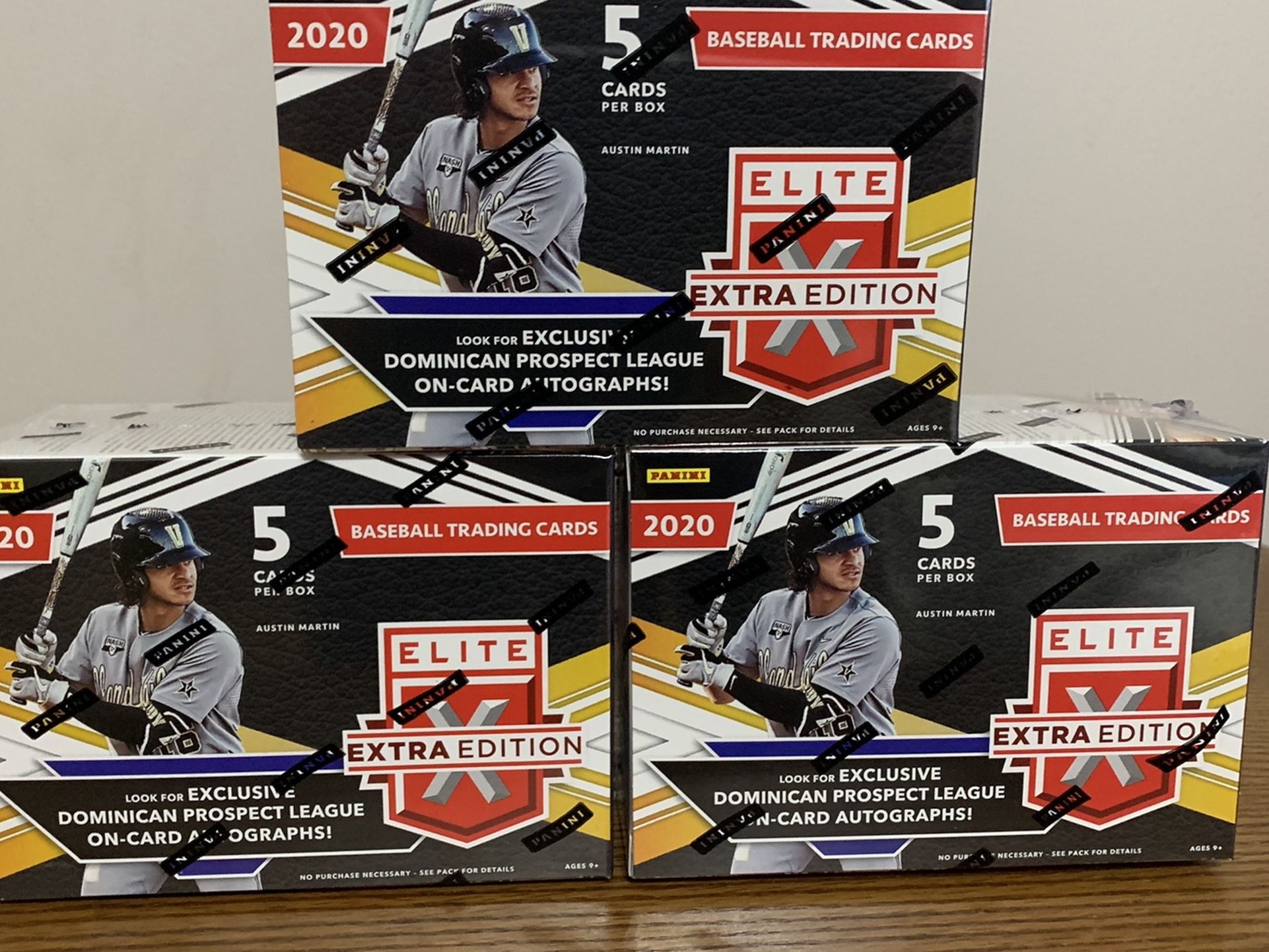 Elite Panini Extra Edition Baseball Blaster Box Lot
