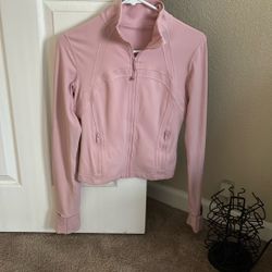 Lululemon Pink Tight Fitting Jacket