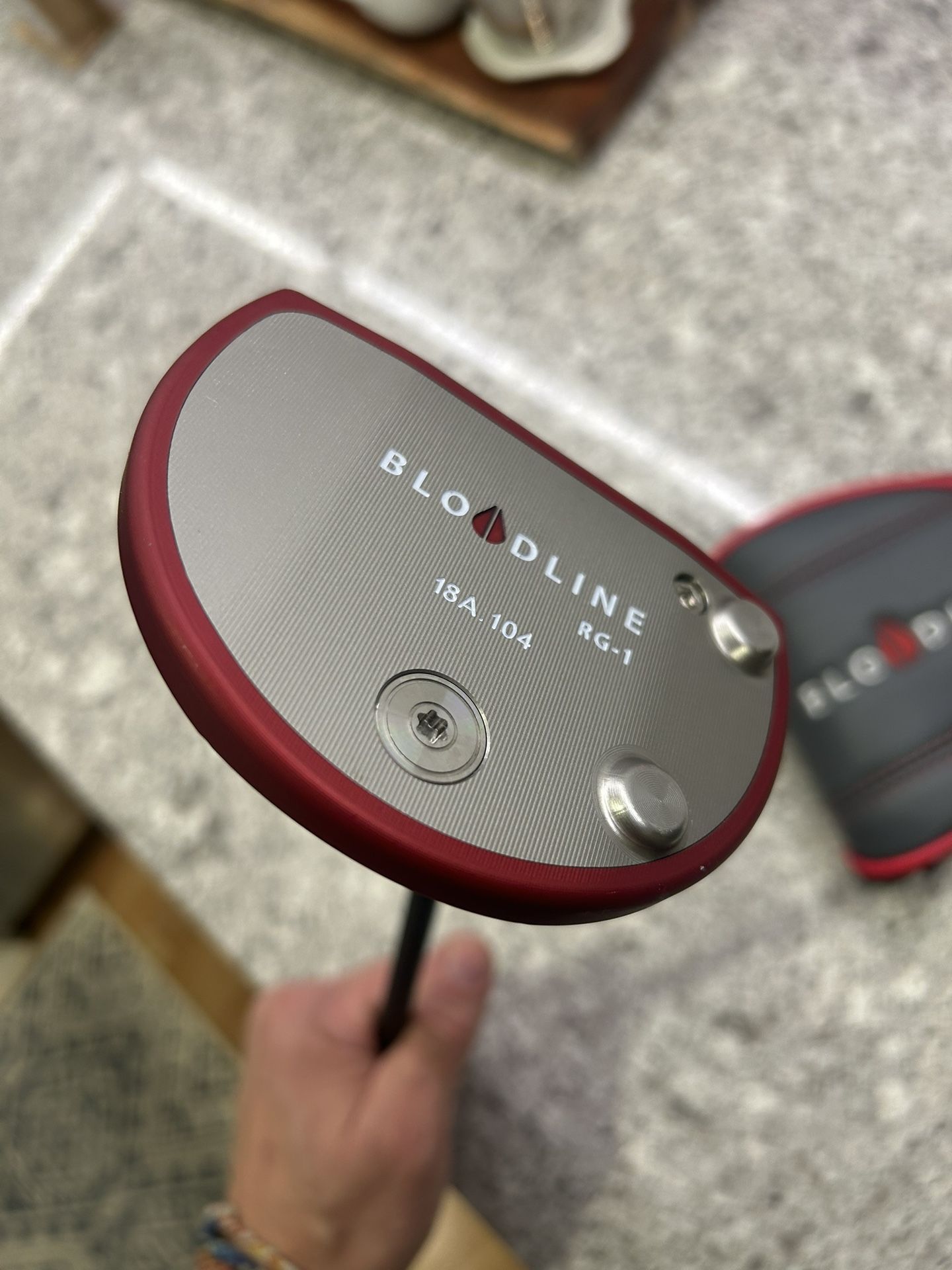 BloodLine RG-1 Red Mallet Putter Golf Club Right Hand Graphite Shaft Standing