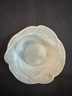 Frosted Glass Decorative Bowl