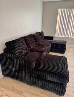 🛋️ NEW Corduroy Double Chaise Sectional – $647