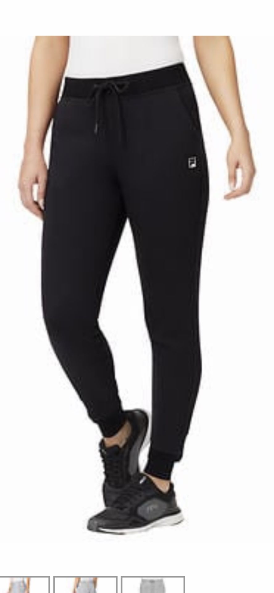 FILA (M) LADIES FLEECE JOGGER BLACK NEW