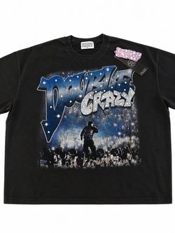 Double Crazy “Rockstar” Cropped Tee
