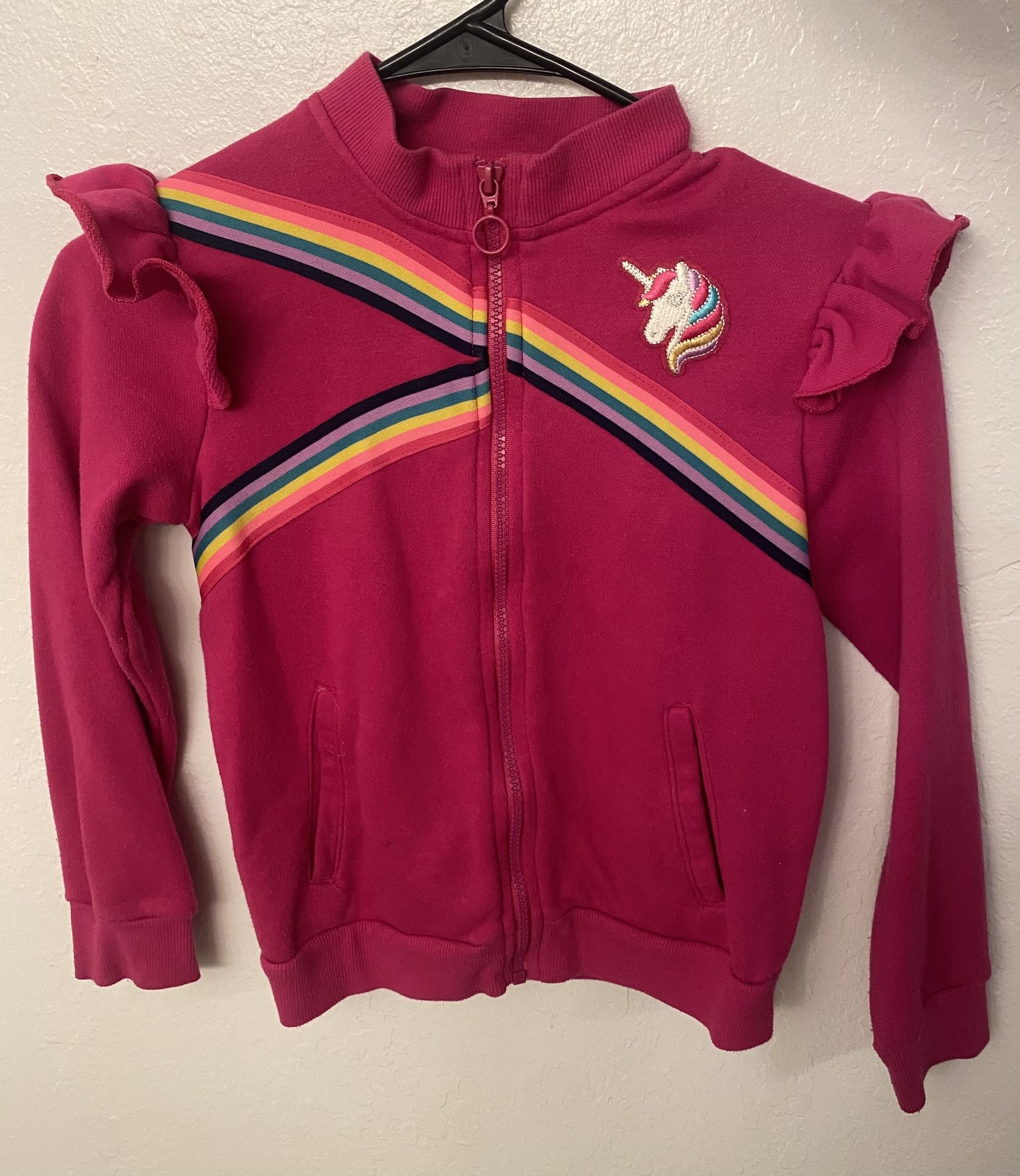 Girl’s Jacket Size 8 Fuchsia Color.