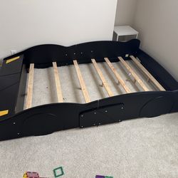 Kids Race Car Bed Full Size Black