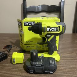 Ryobi 18v ONE+ 1/4” Impact Driver Kit 