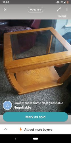 Nice glass end table!!