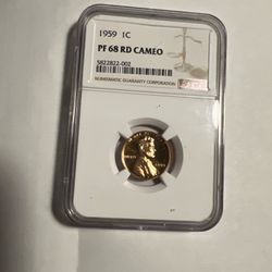 1959 1C PF68 RD CAMEO