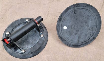 2 ZUOS 8" Vacuum Suction Cups w/ Cases – Glass, Tile & Granite Lifters!