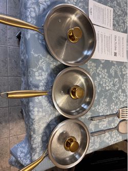 TAIMA Titanium 3-Pan (with lids) & utensils
