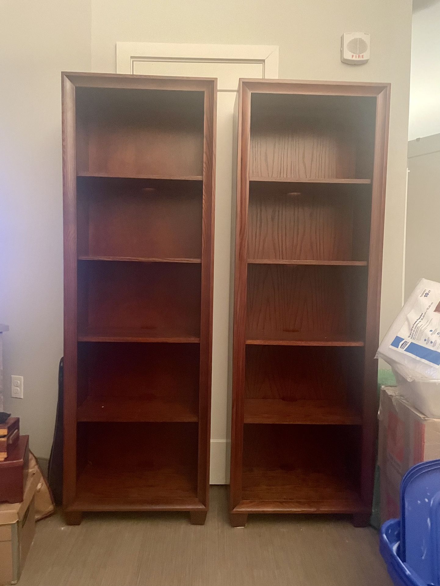 2 Crate & Barrel Bookshelves 