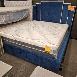 Brand New Calking Bed With 12 Inch Memory Foam Blue Gel $879