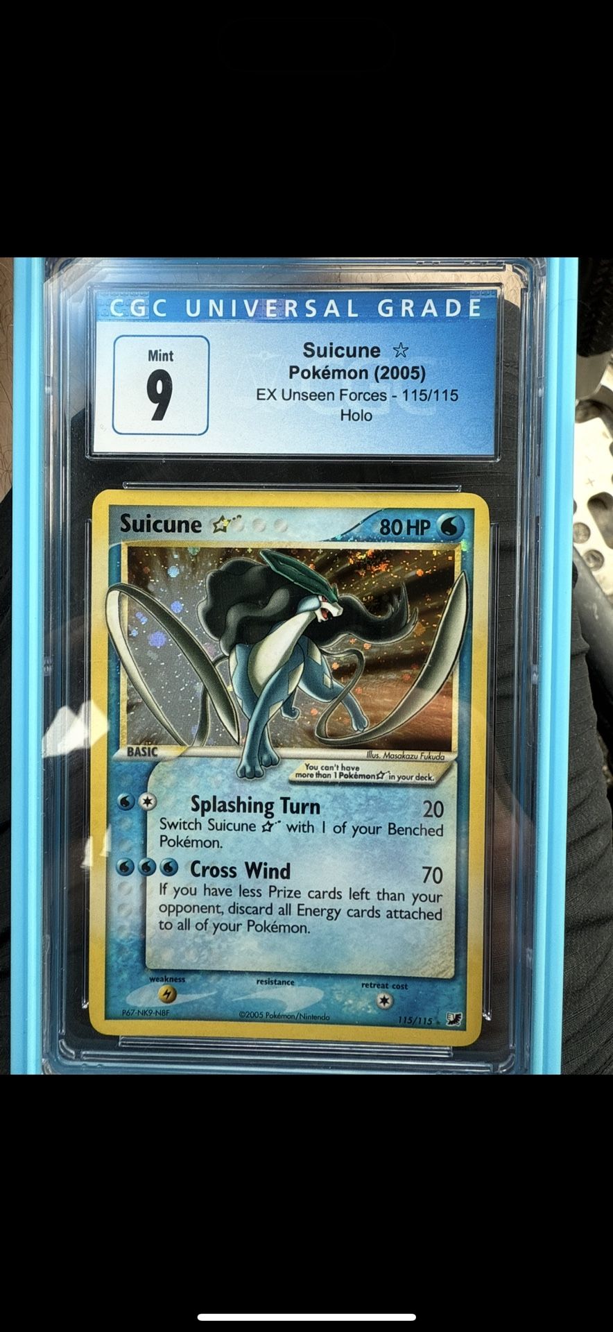 Cgc9 Suicune Gold Star FT For 4mega Booster Boxes