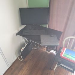 Computer And Printer And Desk For Sale