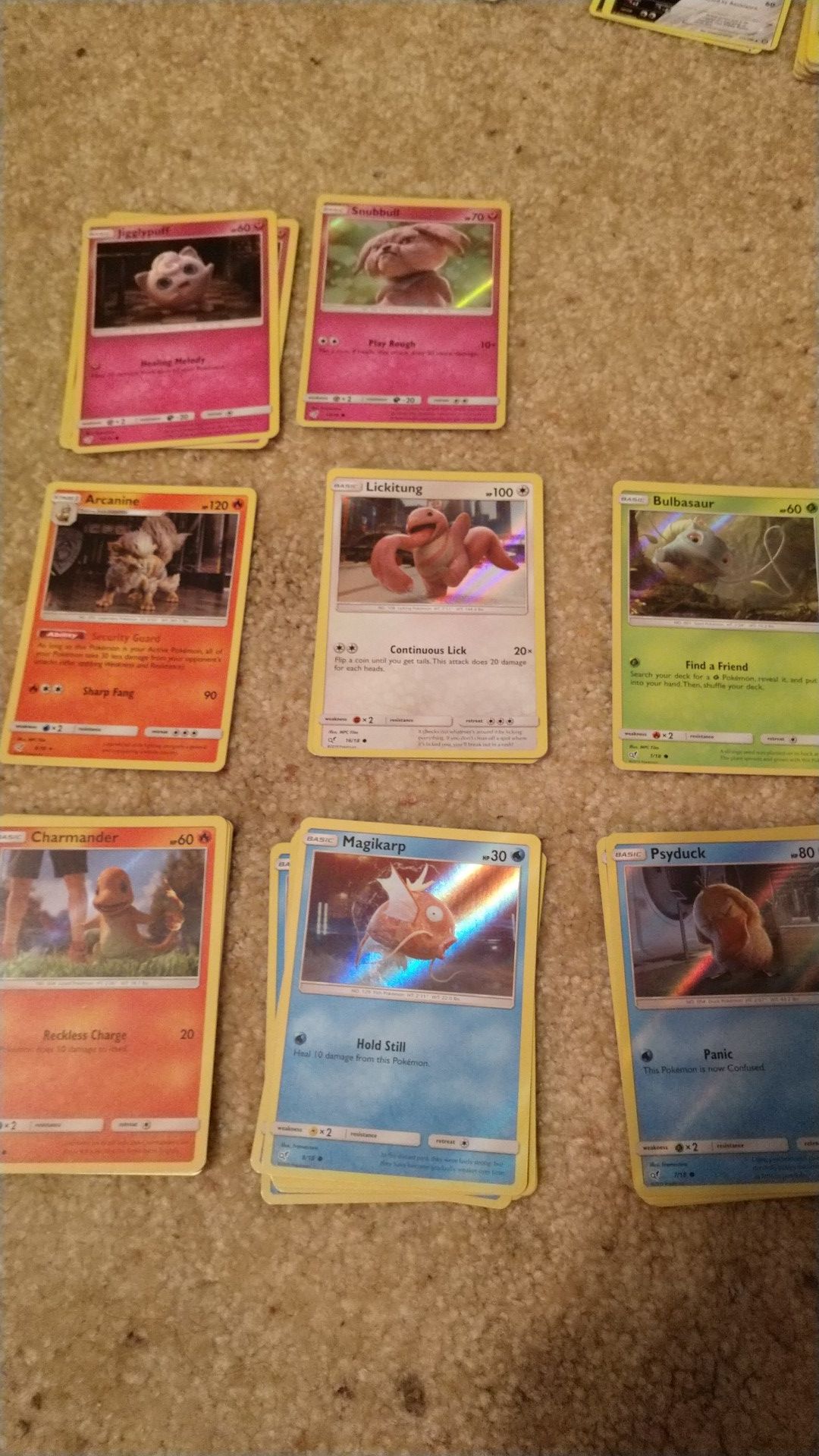 Holo Detective Pikachu Pokemon Cards