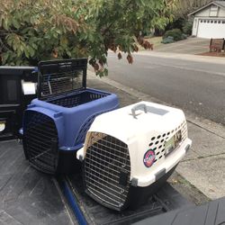 Small Dog Cat Rabbit Bunny Kennel Crate Carrier Like New 24" L by 14” W by 14” H $25 Each 