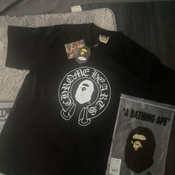 Chrome heart x Bape tshirt