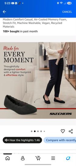 Skechers Women's Black Ballet Flats