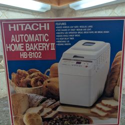 Hitachi HB-B102 Automatic Bread Maker Machine With Manual