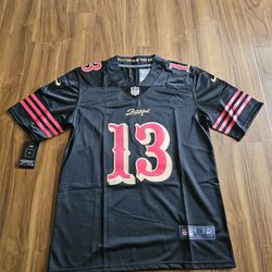 49ers Purdy Black Alternative Jerseys $50ea Firm S M L Xl 2x 3x 