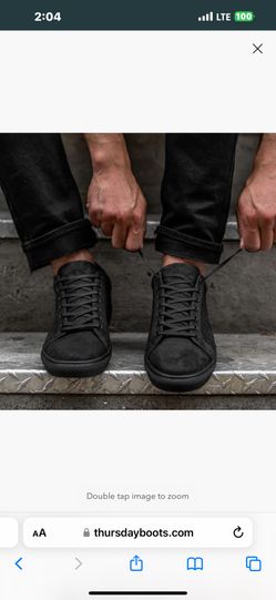 12.5 Black Matte Premier Low Top - “Thursday Boots” 12.5