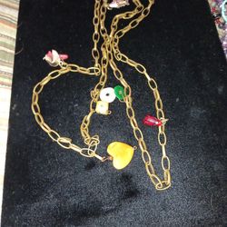 Vintage Asian Charm Necklace