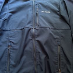 Columbia Zip Up Fleece Hoodie Blue