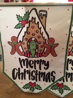 Merry Christmas Cloth Sign