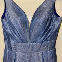 Blue Ombre Sparkly Formal Dress