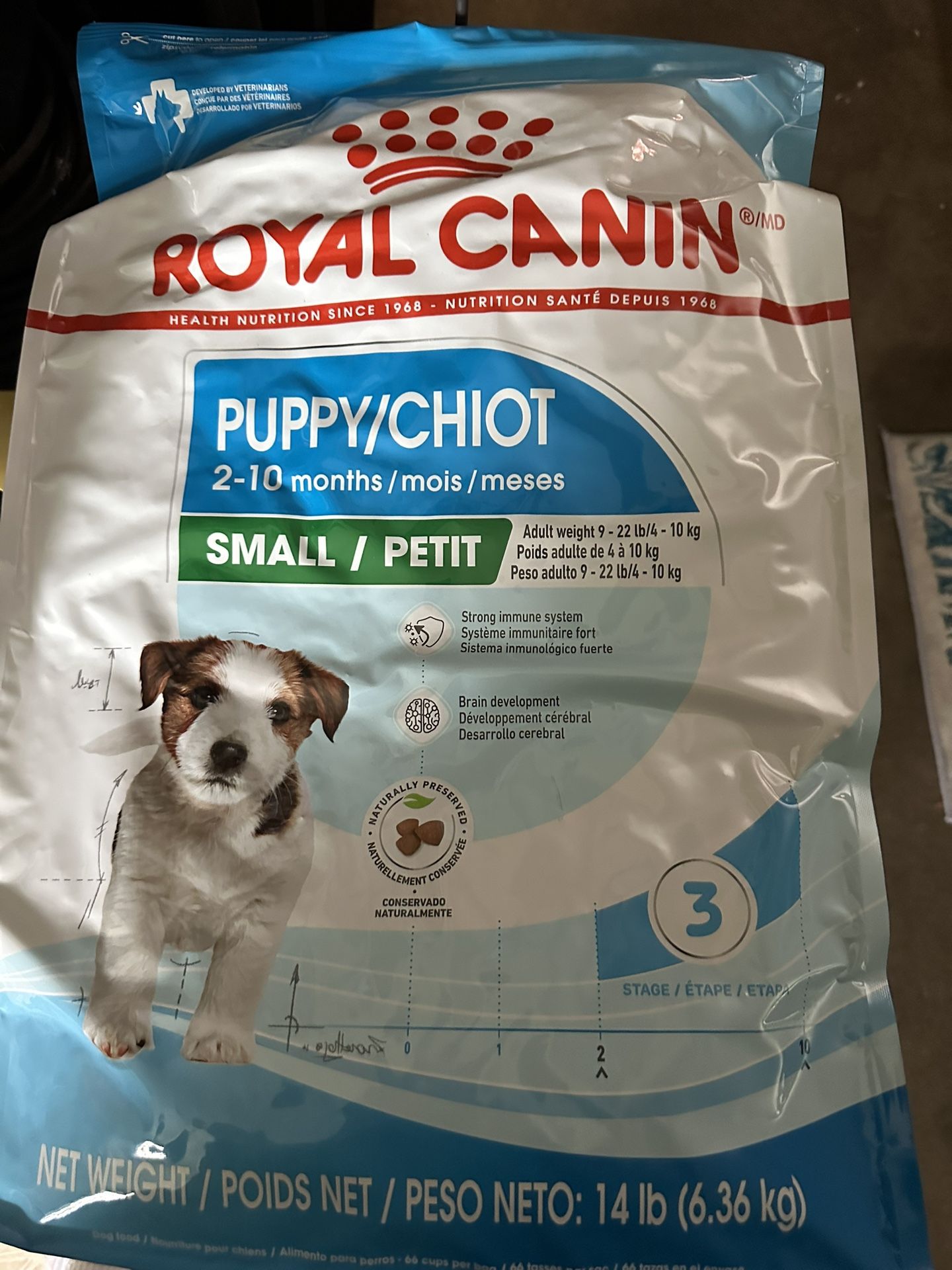 Puppy Food Sealed Bag