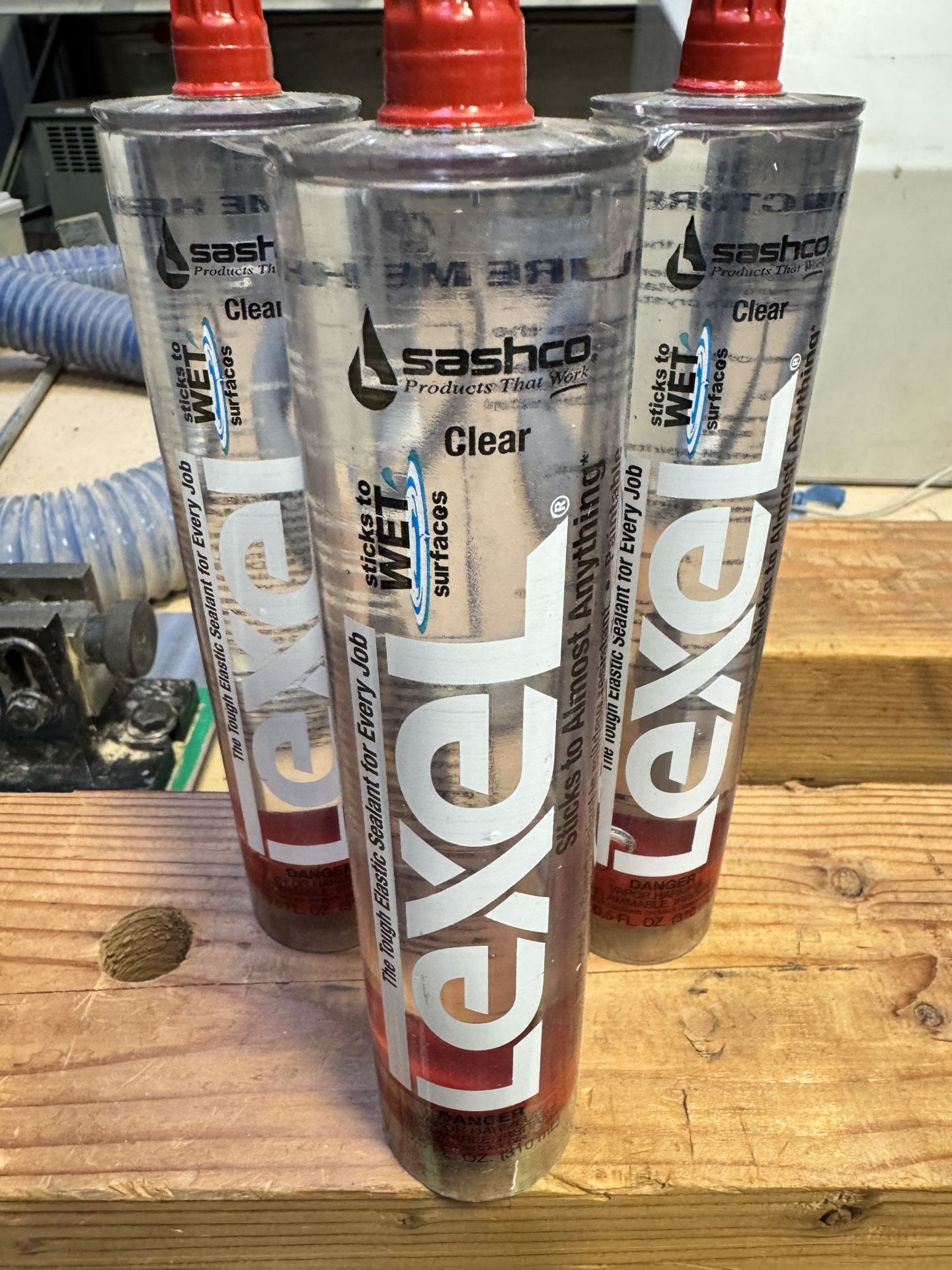 Sashco 13010 10.5oz Sashco Sealants Clear Lexel Adhesive Caulk, 10.5-Ounce